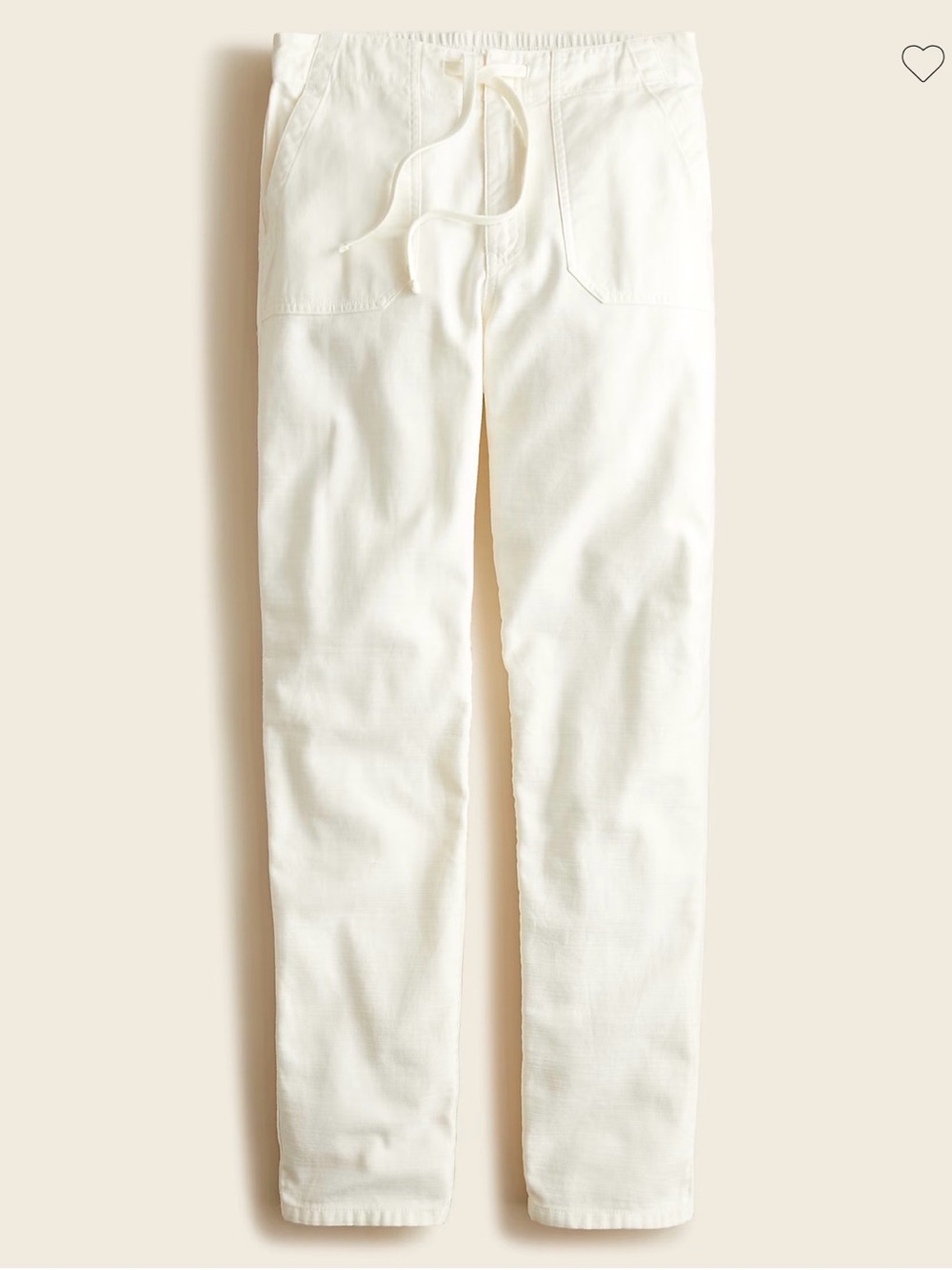J. Crew Tie Waist Camp Pant (olive)